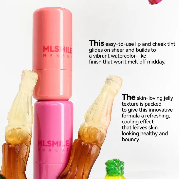 Water Jelly Tint Stick, Milk Cooling Water Jelly Tint Lip Gloss, Milk Jelly Tint Jelly Blush Stick, Sheer Lip & Cheek Stain