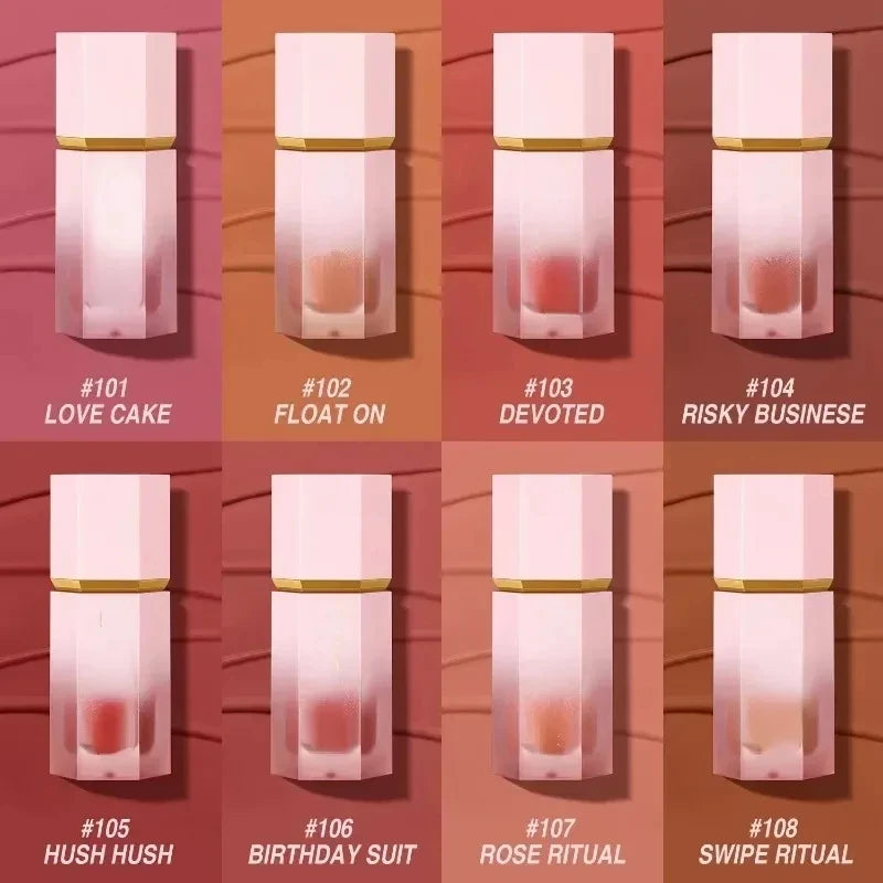 8 Colors Liquid Blush Waterproof Multi-purpose Facial Nourishing Blush Stick Cheek Natural Blusher Cute Korean Makeup for Women
