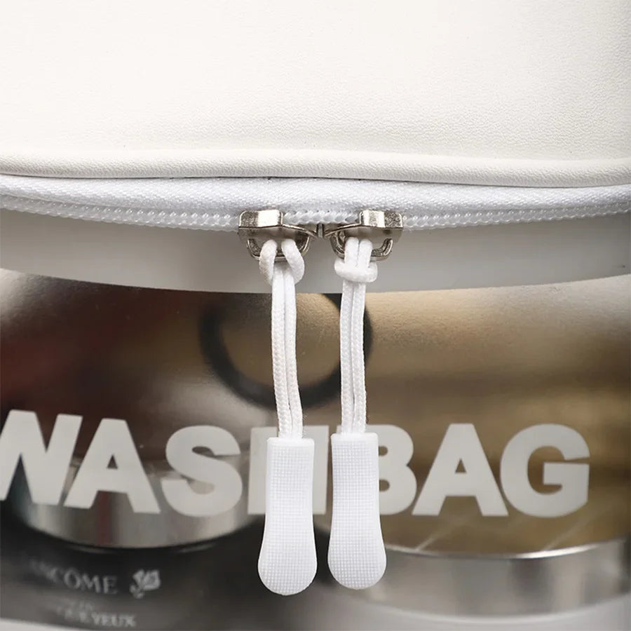 Cosmetic Bag Large Capacity PVC Waterproof Transparent Bag Outdoor Travel Wash Makeup Brush Storage Bag