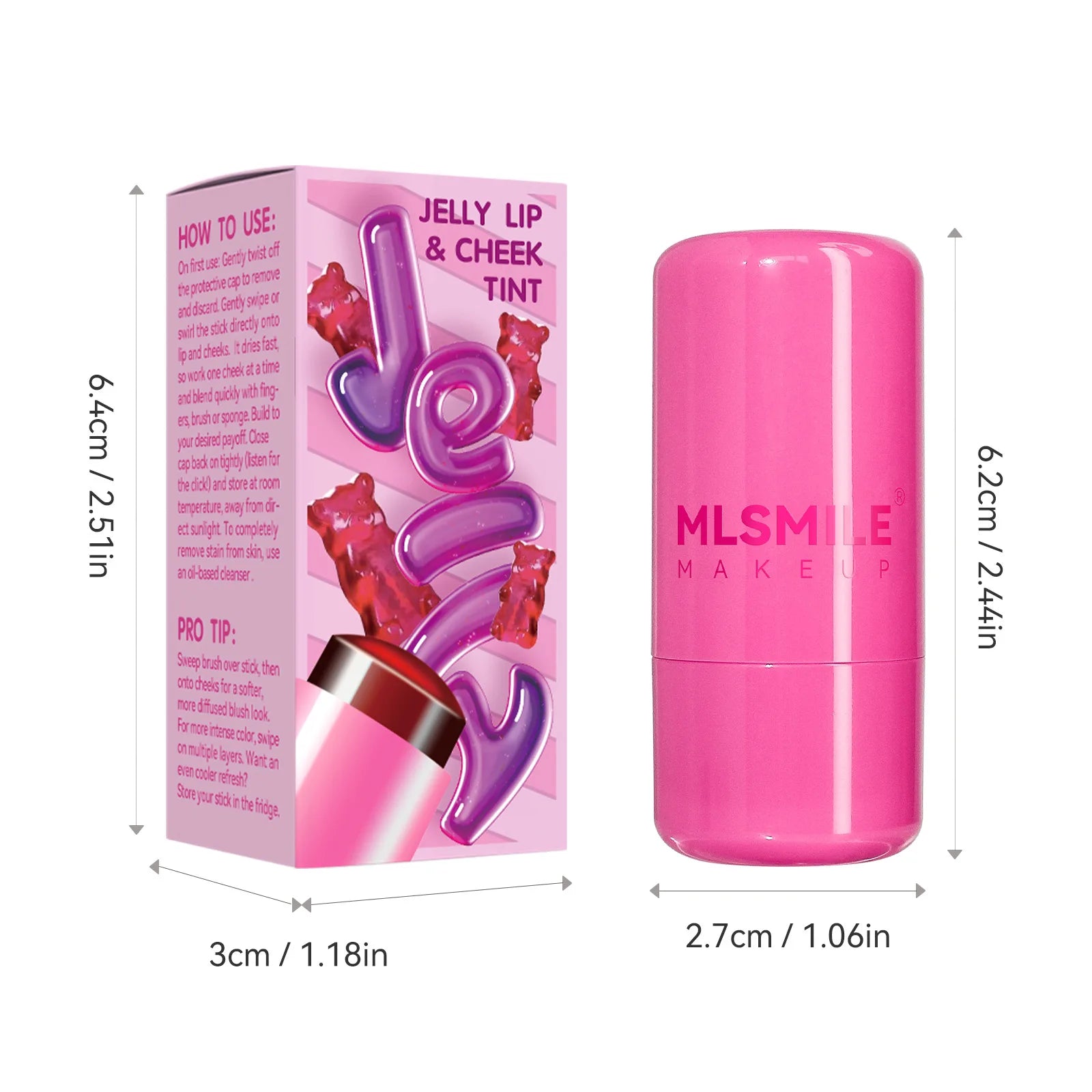 Water Jelly Tint Stick, Milk Cooling Water Jelly Tint Lip Gloss, Milk Jelly Tint Jelly Blush Stick, Sheer Lip & Cheek Stain