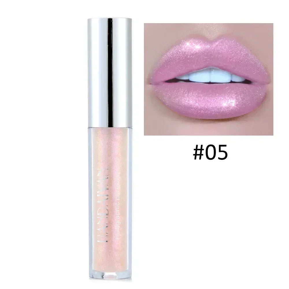 6 Colors Glitter Liquid Lip Gloss Tint Laser Holographic Lipstick Mermaid Glitter Lip Gloss Not Fading Lasting Lip Tint Cosmetic