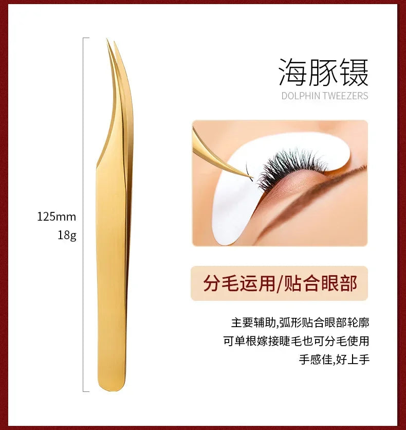 False Eyelashes Tweezers False Eyelash Extensions Personal Curved Strip Eyelashes Brow Clamps Makeup Tools Tweezer Makeup Tools