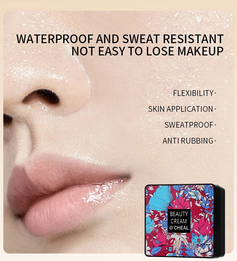 BB Cream Mushroom Head Air Cushion Powder Puff Moisturizing Brightening Foundation Concealer CC Cream Base Makeup Cosmetics