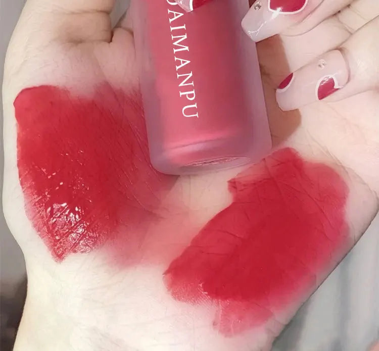Dyeing Lip Gloss Matte Makeup Moisturizer Liquid Lipstick Waterproof Long Lasting Red Velvet Lip Tint Korean Make Up Cosmetic