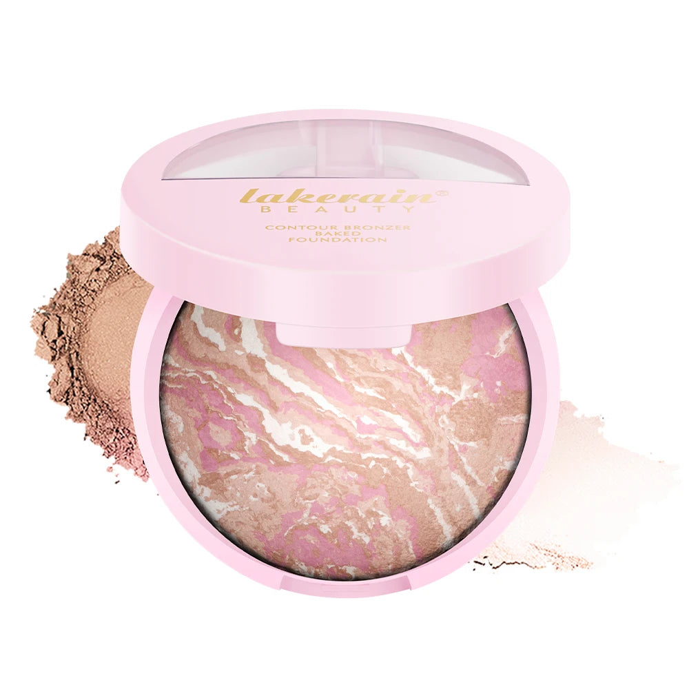 NEW YORK Baked Brighten Color Correcting Powder Foundation Fair Buildable Light to Medium Coverage Demi-Matte Natural Finish