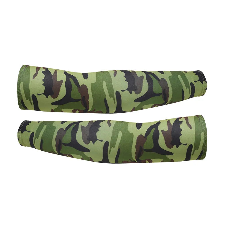 Arm Sleeves Ice Fabric Breathable Quick Dry Running Sportswear Sun UV Protection Long Arm Cover Cycling Arm Sleeves