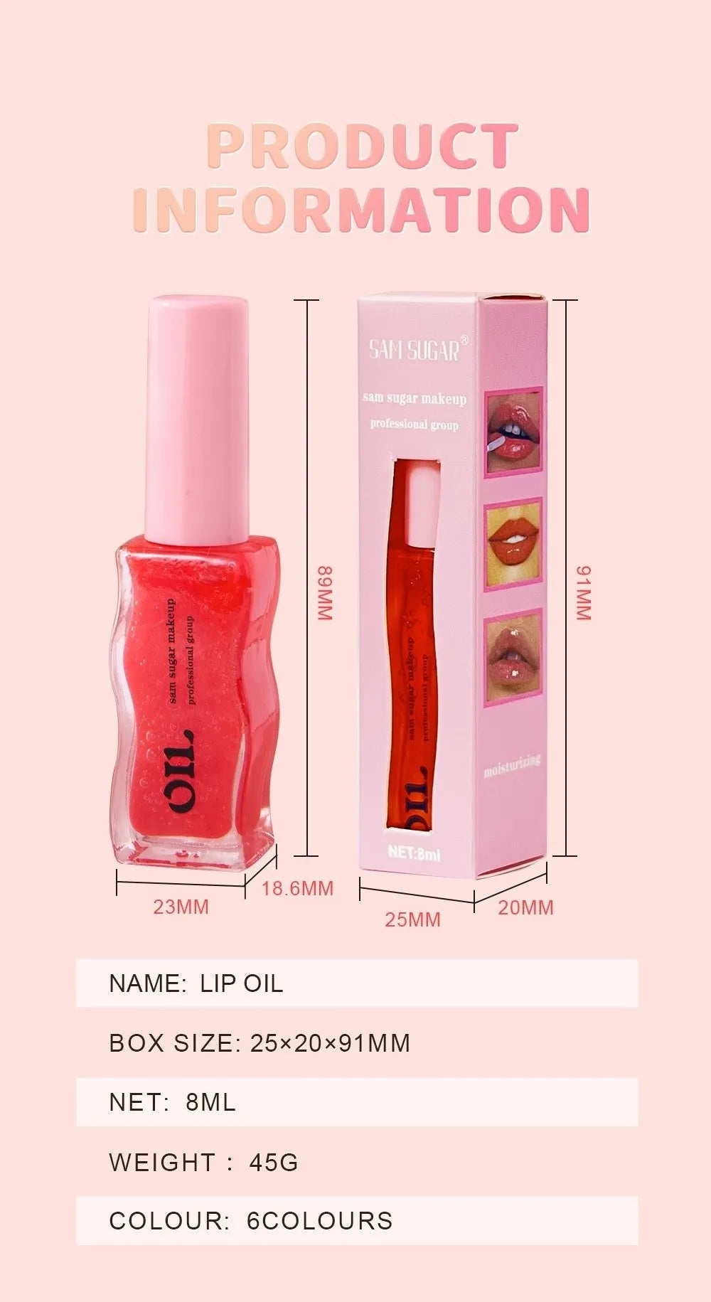 Sheer Pearlescent Mirror Lip Gloss Liquid Lipstick Fruit Honey Infused Lip Oil Reduce Lip Lines Moisturizing Lip Balm Cosmetics