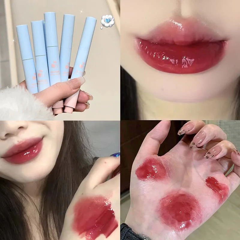 Mirror Glossy Lipstick Long Lasting Moisturizing Natural Lip Plumper Makeup Plumping Lip Glaze Cosmetics Exfoliating for Lips