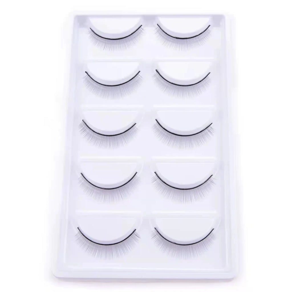 New 5 Pairs Manga Lashe Soft Natural Eyelashes Thick False Eyelashes Demon Eyelashes Daily Dating Makeup Eyelashes Lashes Wispy