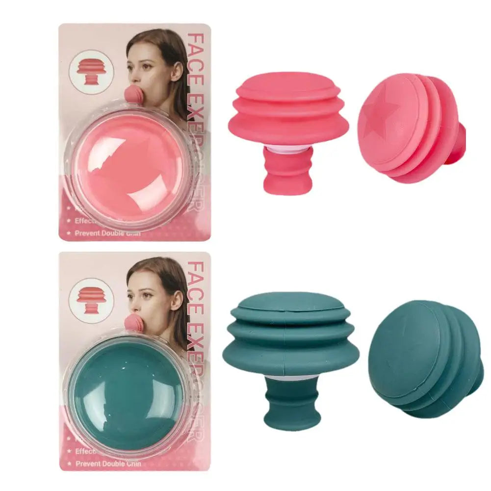 Face Jaw Exerciser Slimmer Jaw Face Neck Toning Exerciser,Facial Yoga Skin Tighten Firm, Double Chin Breathing Exercise Device