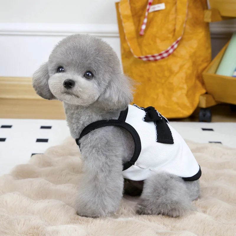 Pet Suspenders Dog Vest Summer Thin Dog Clothes for Small Dogs Kitten Puppy Apparel Chihuahua Bulldog Bichon Girls Dog Costume