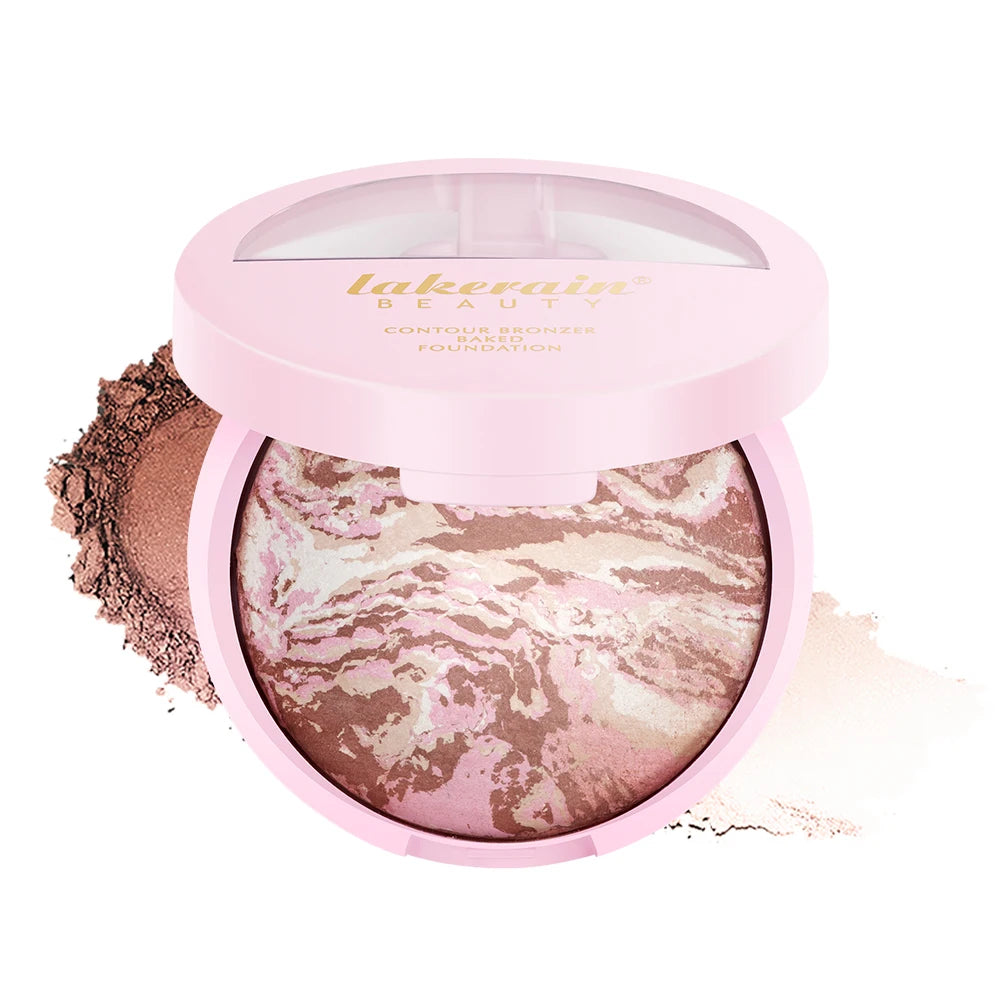NEW YORK Baked Brighten Color Correcting Powder Foundation Fair Buildable Light to Medium Coverage Demi-Matte Natural Finish