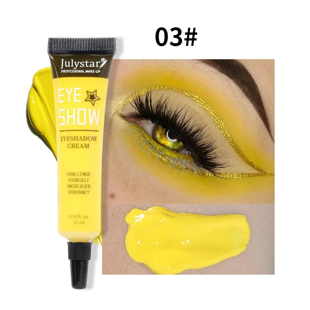 Colored Waterproof Long-lasting Non-smudge Matte Liquid Eyeshadow Cream Sweatproof Nude White Purple Blue Eye Makeup Cosmetics