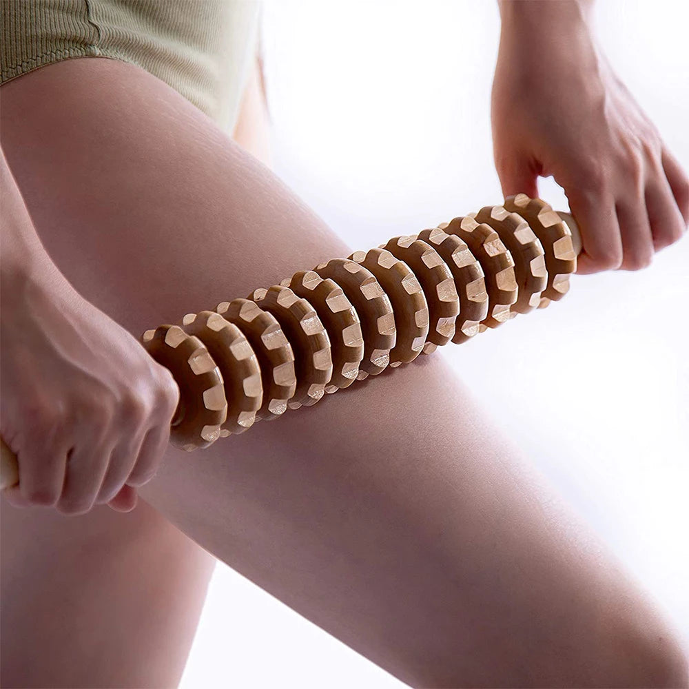 Wood Therapy Massage Roller Stick Wood Massage Cup Wooden Lymphatic Drainage Gua Sha Tool Body Shaping Muscle Massage Relaxation