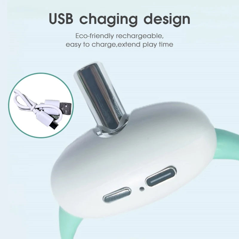 Automatic Cat Toy Smart Laser Teasing Cat Collar Electric USB Charging Kitten Amusing Toys Interactive Training Pet Items 2023