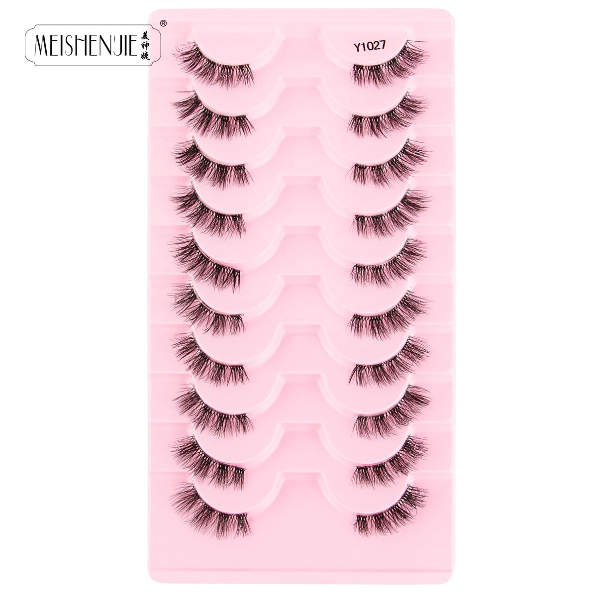 Fake Eyelashes Hot 3/10 Pairs Half Lashes Cat Eye Natural Long Fluffy 3D Mink Lashes Handmade Make up Tools maquillaje Faux Cils