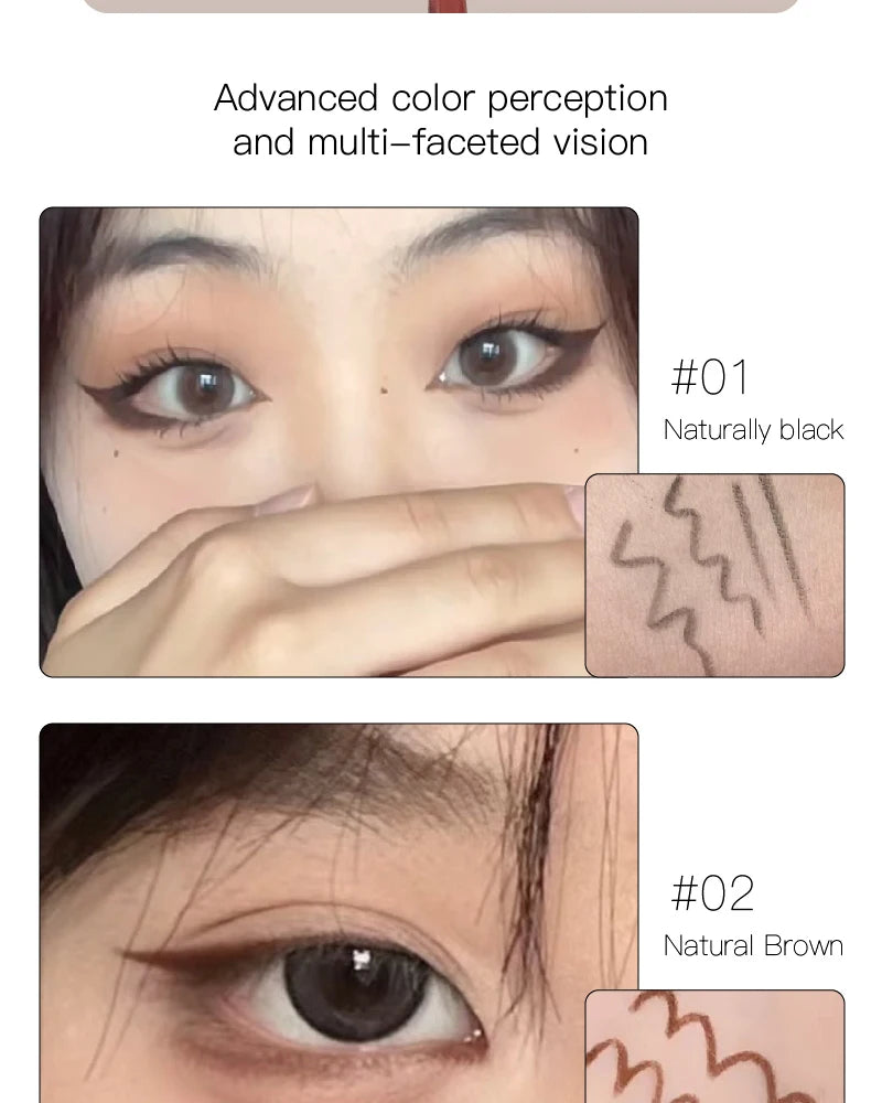 Matte Brighten Lying silkworm Eyeliner Gel Pen Waterproof Quick Drying Pink Brown Ultra fine Eye Shadow Pen Not-Smudge Makeup