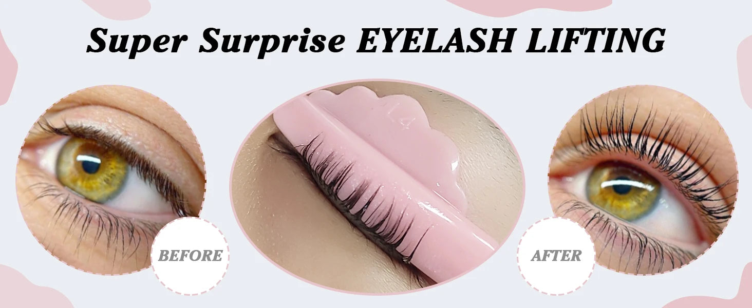 PERMANIA 4 Pairs Self-Adhesive Eyelash Lift Pads Eyelash Lifting Shields Lash Perming Pads Soft And Reusable Lash Lifting Tool