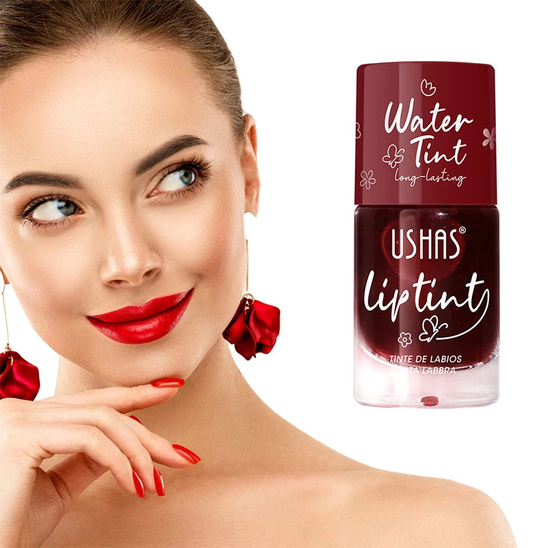 Hot Juice Red Lip Gloss Black Mirror Glass Water Light Clear Lip Glaze Waterproof Non Stick Liquid Lipstick Nude Lip Tint Makeup