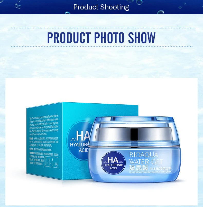 BIOAQUA Hyaluronic Acid Facial Care Face Cream Eye Cream Anti Eyes Bag Moisturizing Firming Day Creams Skin Care Kit