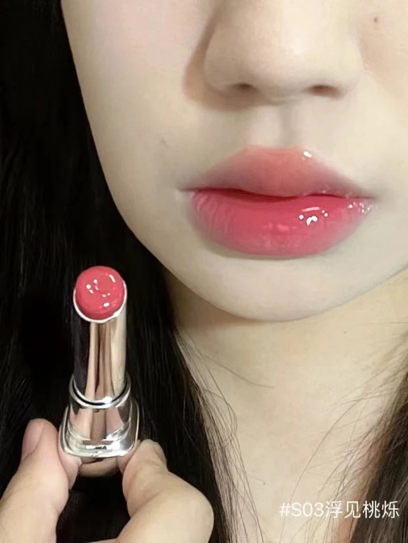 Pink Bear Water Essence Solid Lipgloss Moisturizing Mirror Lip Glaze LipSugar Light Lipstick Light Sensation Beauty Makeup