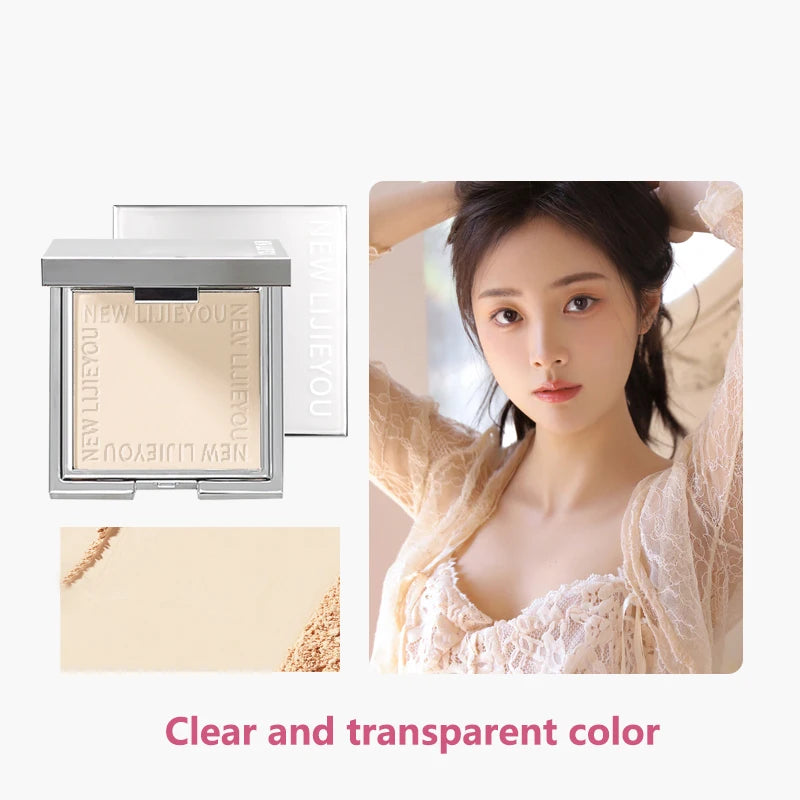 Waterproof powder with mirror, durable makeup, full face coverage, compact powder, cosmetics base, 3 colors