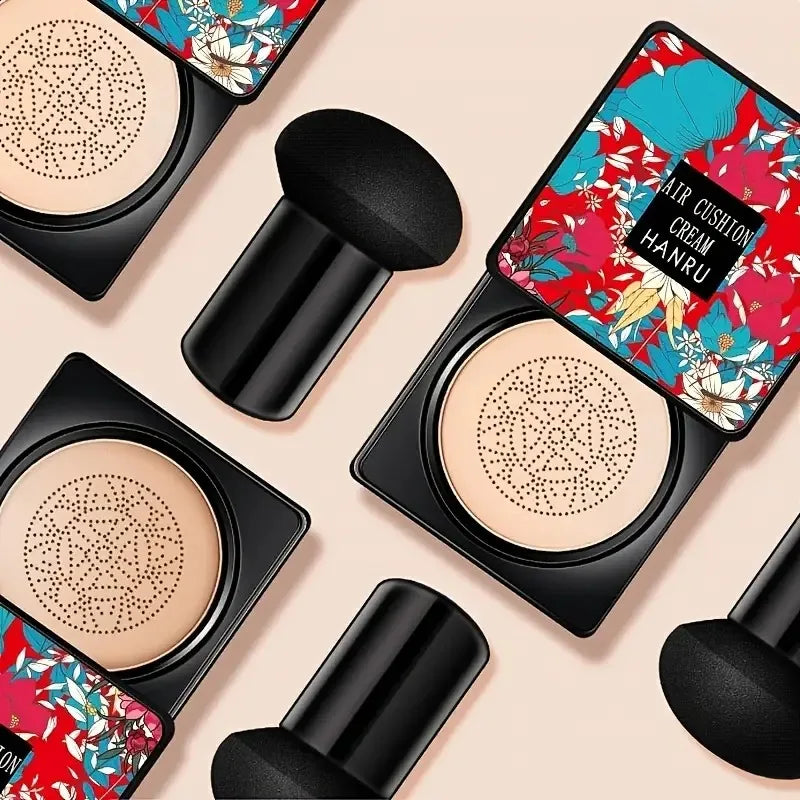 BB Cream Mushroom Head Air Cushion Powder Puff Moisturizing Brightening Foundation Concealer CC Cream Base Makeup Cosmetics