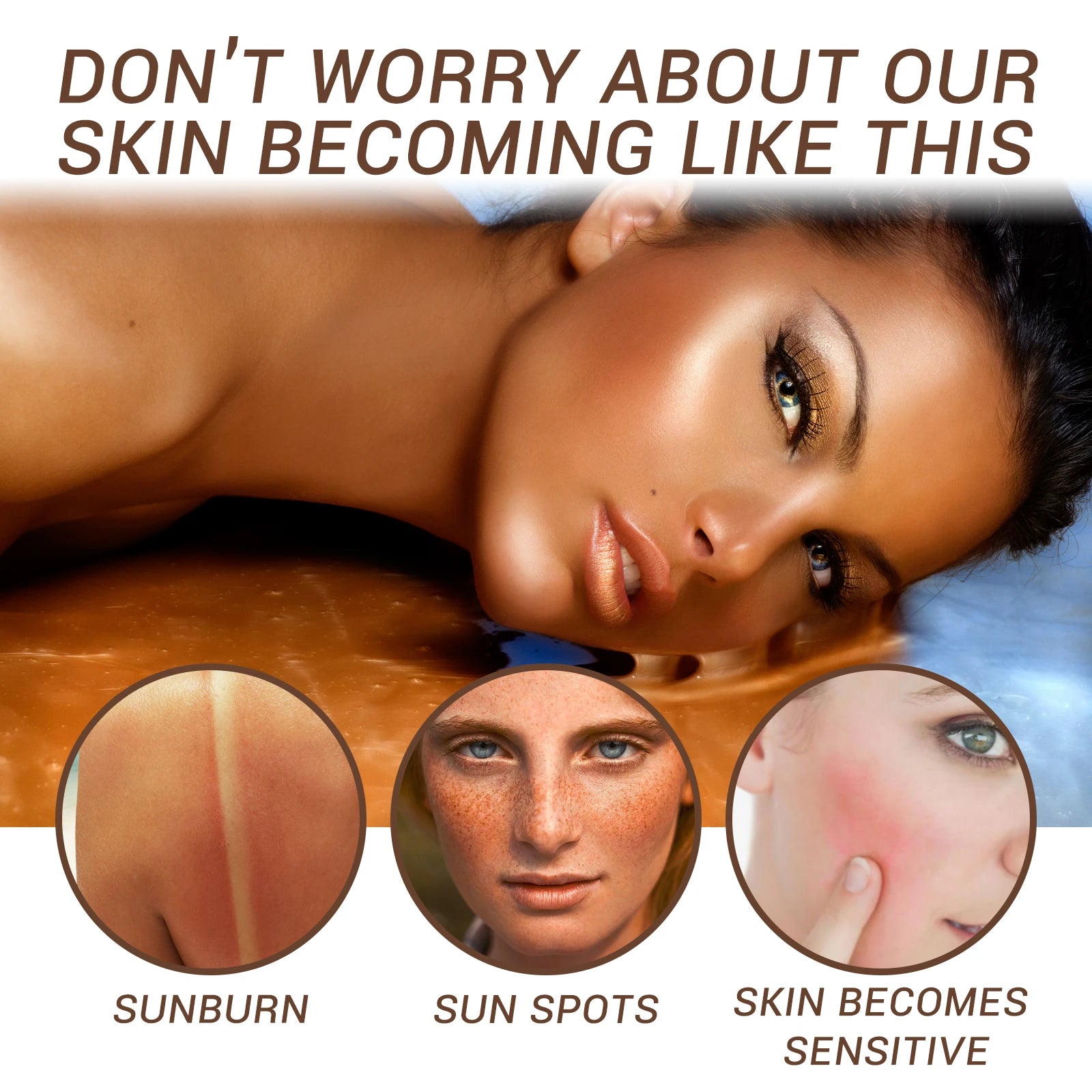 Fake Tan Peptide Serums Liquid Bronze Dark Self Tanning Serum Drops Summer Face Body Bronzing Essence Moisturizing Firming Skin