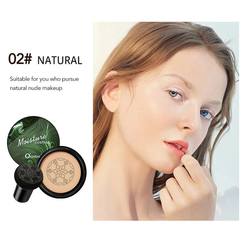 BB Cream Mushroom Head Air Cushion Powder Puff Moisturizing Brightening Foundation Concealer CC Cream Base Makeup Cosmetics