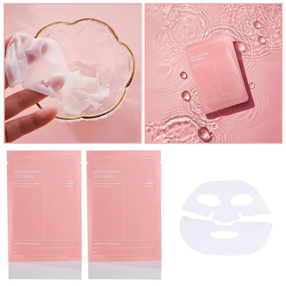 Sakura Collagen Face Mask Moisturizing Lifting Firming Essence Reduces Wrinkles Fine Lines Brighten Facial Mask Beauty Skin Care