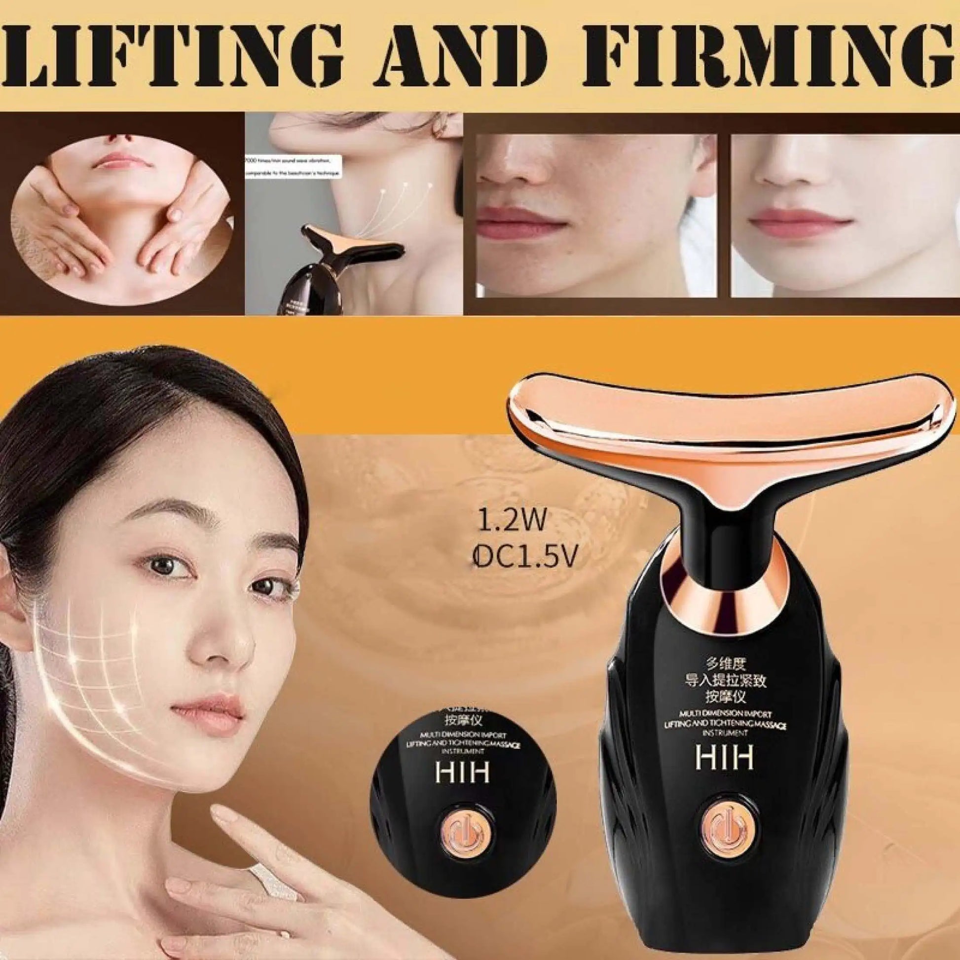 3 In1 Facial Machine All-Round Face Massager Neck Face Eye Lifting Massage Microcurrent Skin Rejuvenation Anti Wrinkle Skin Care