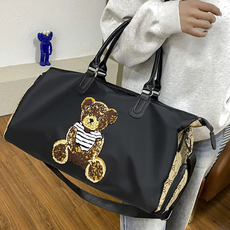 Short Distance Large Capacity Hand-held Travel Bag Crossbody Women's Luggage Storage Bag New Style Fashionable casual Bag