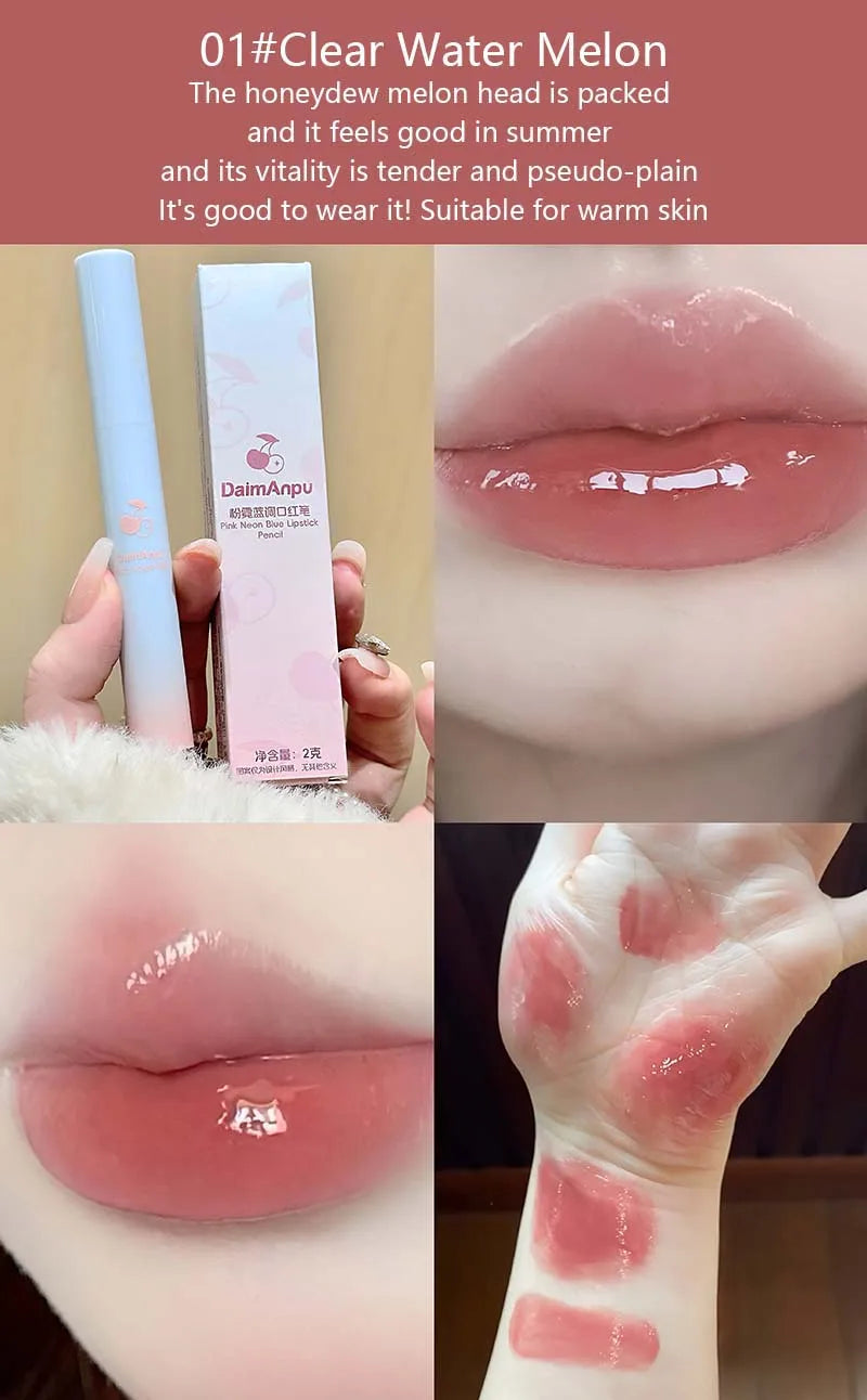 Mirror Glossy Lipstick Long Lasting Moisturizing Natural Lip Plumper Makeup Plumping Lip Glaze Cosmetics Exfoliating for Lips