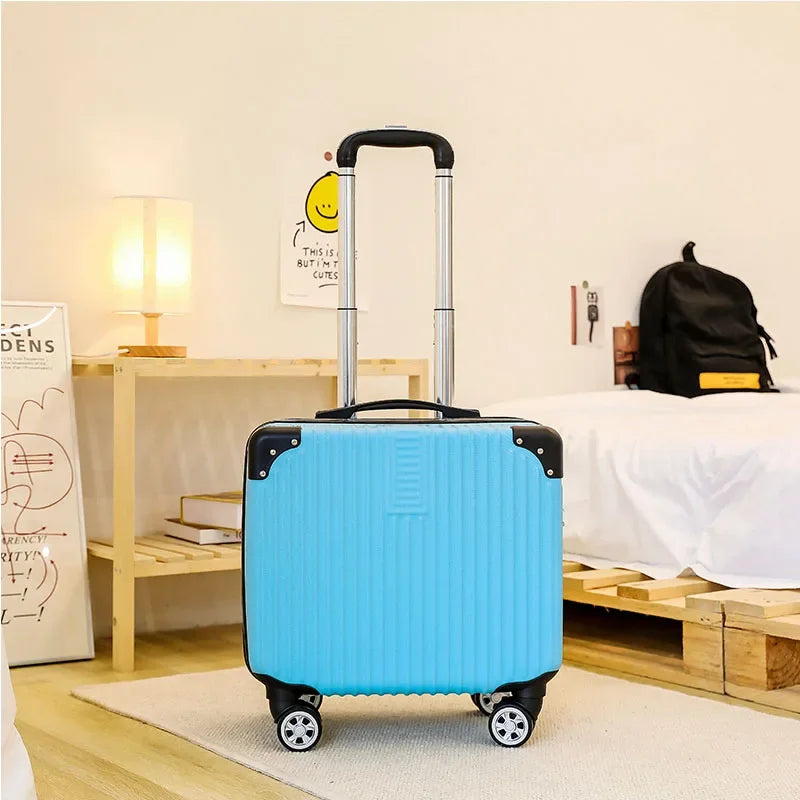 Mini Small 18-Inch Travel Boarding Suitcase Luggage Student Japanese-Style Retro Lightweight Password Trolley Case