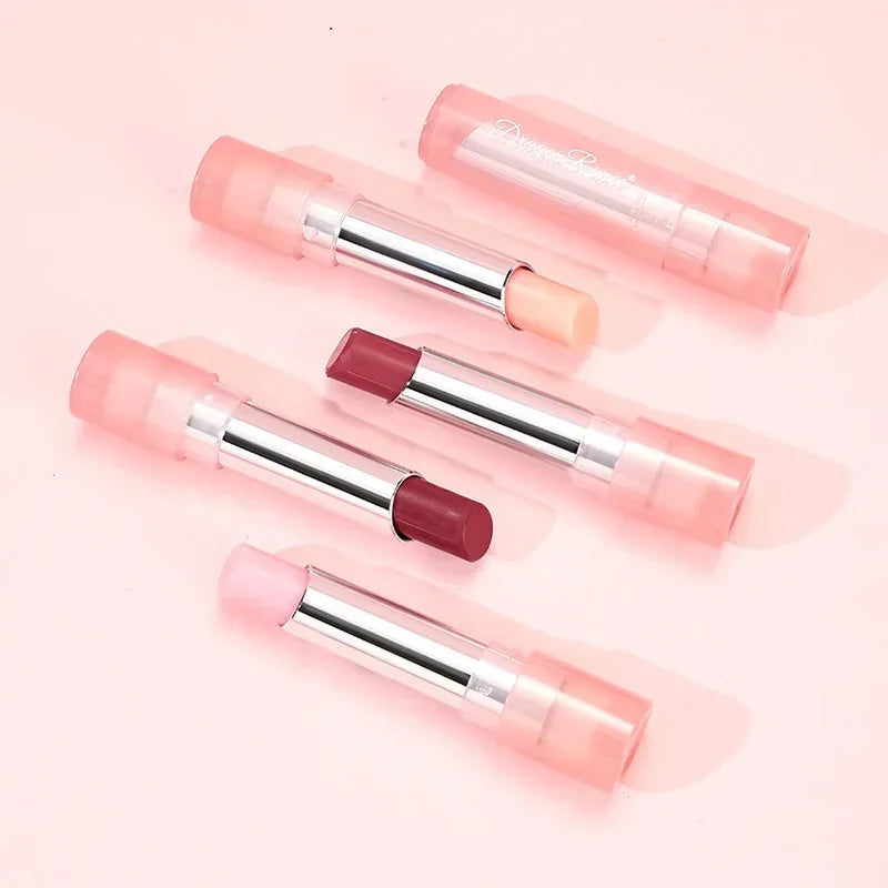New Temperature Change Lipstick Jelly Color Change Lip Balm Moisturizing Not Easy To Fade Lovely Pink Colored Lipstick Lips Care