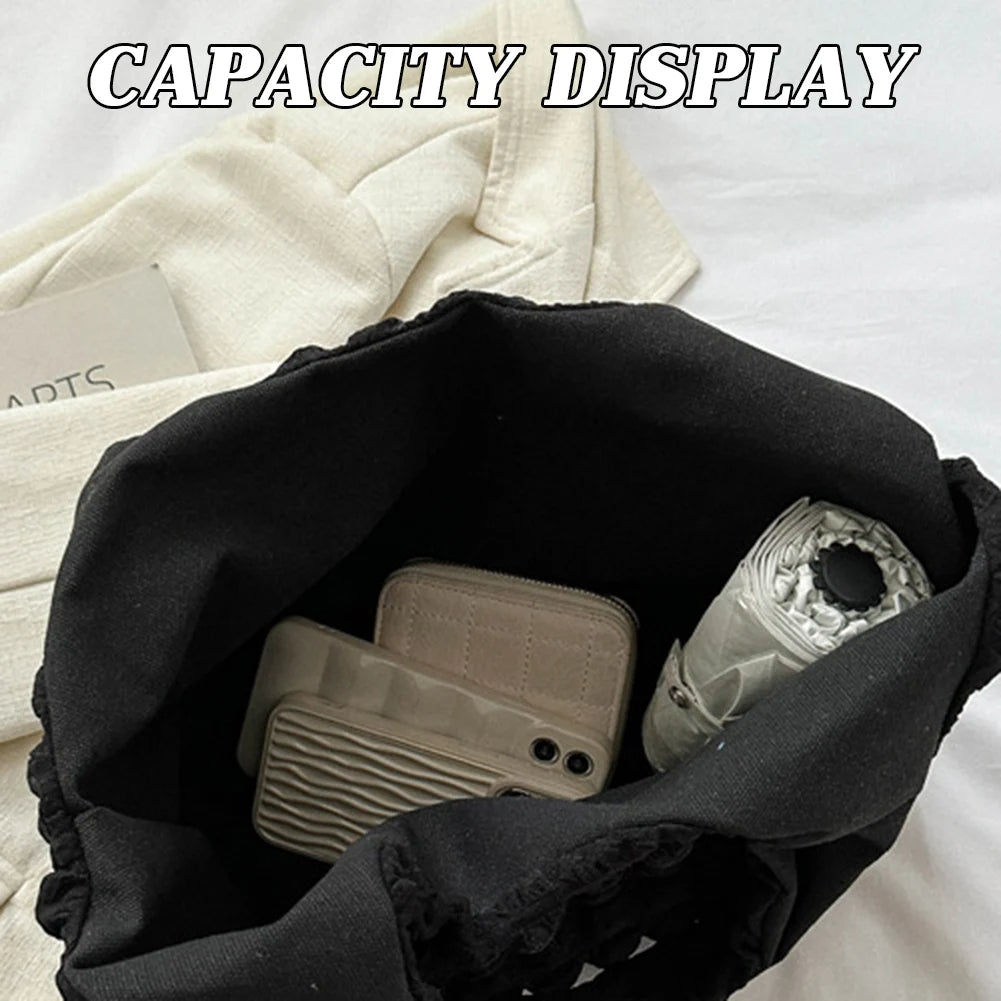 Elegant Handbag Pleated Cloud Bag Female Candy Color Large Capacity Shoulder Bag Handbags Shopping Girls Pouch Tote Bolsas