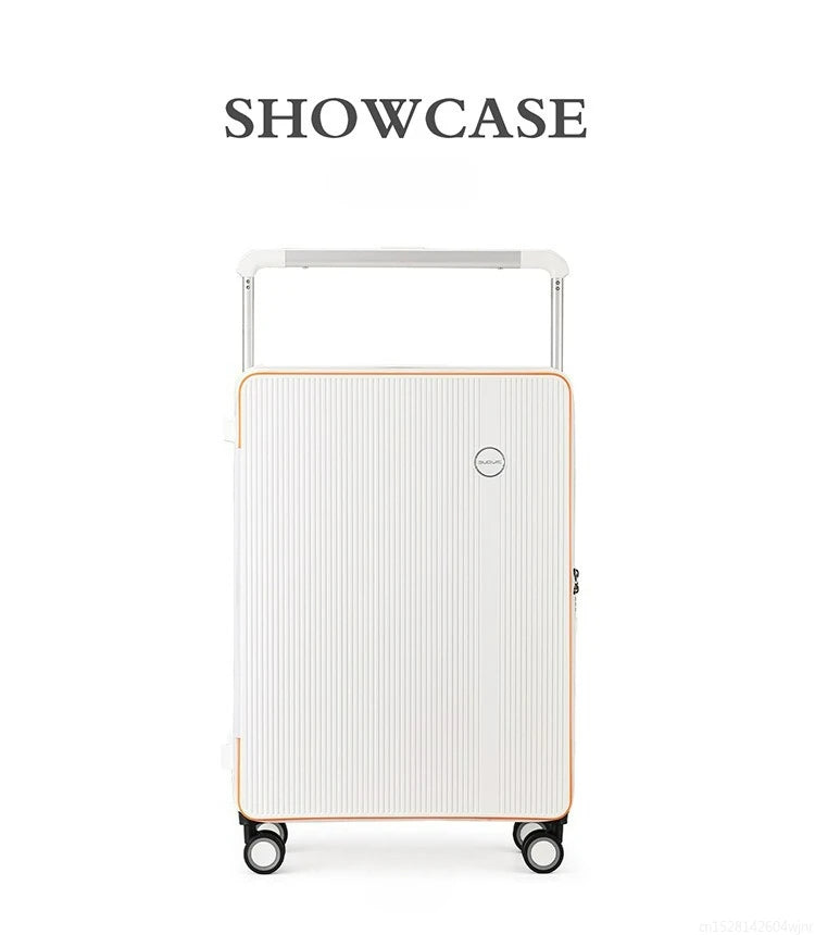 20/24 Inch Front Opening Travel Bags 1:9 Wide Pull Rod in The Deep Warehouse Rolling Luggage Case Travel Suitcases with Wheels