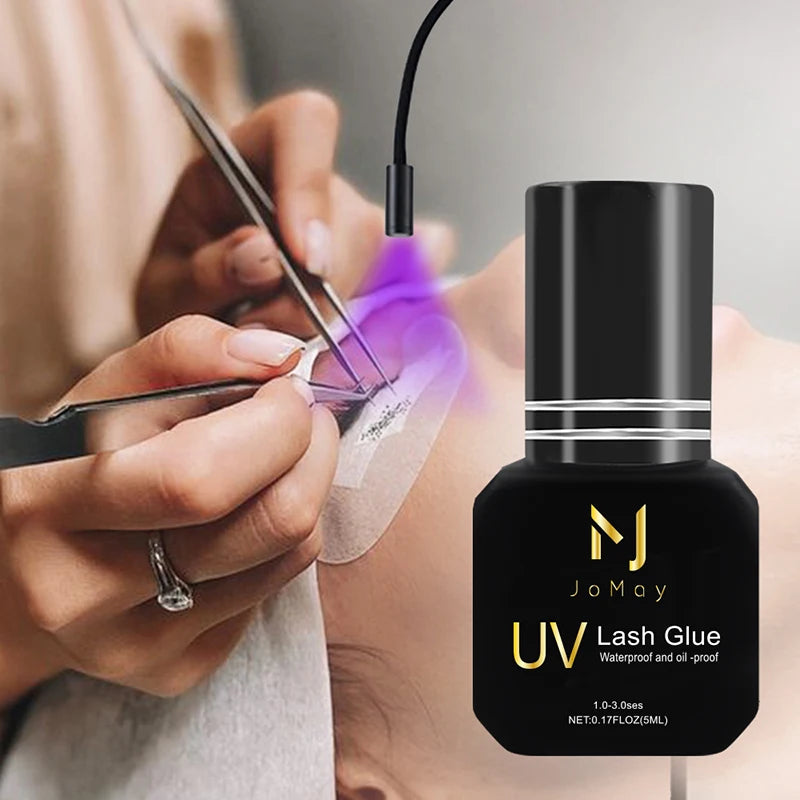 JOMAY 1 Second UV Glue Fast Drying Strong False Eyelash Extension Glue Adhesive Retention 90days Low Smell Mink Eyelash UV Glue