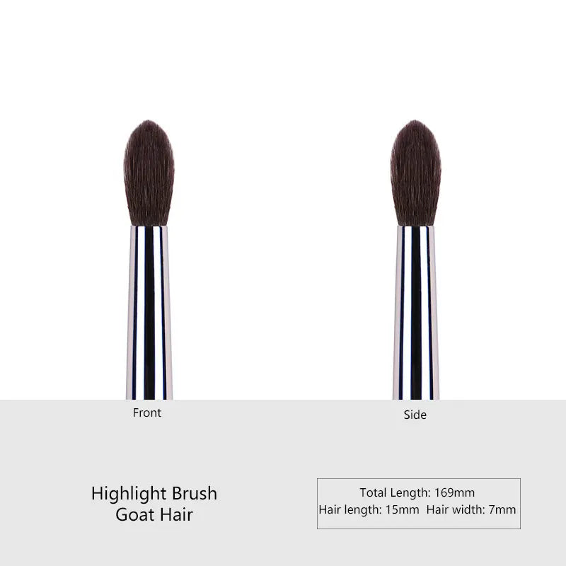 1pc High end Animal Hair Detail Eyeshadow Makeup brushes Highlight Make up brushes Eye Shadow Conceal Ebony Handle pencil beauty
