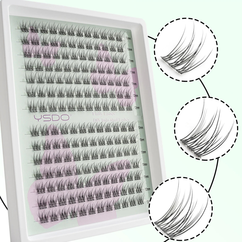 False Eyelashes Natural Manga Lashes Anime Eyelashes Large Capacity Eyelashes Extension Individual Eyelashes Handmade Eyelash