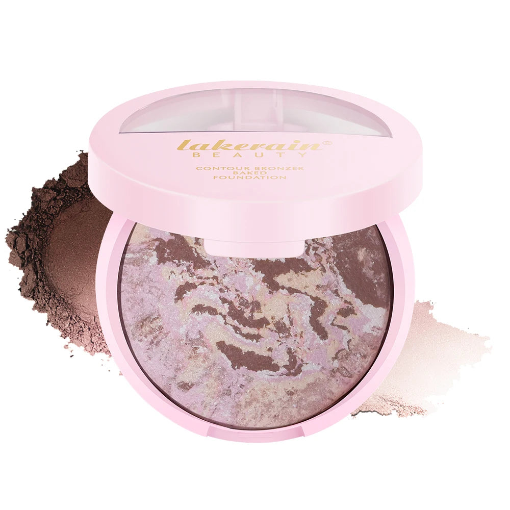 NEW YORK Baked Brighten Color Correcting Powder Foundation Fair Buildable Light to Medium Coverage Demi-Matte Natural Finish