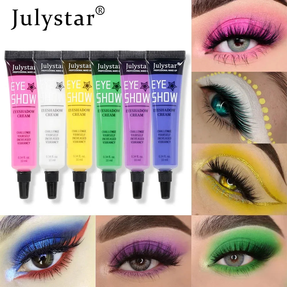 Colored Waterproof Long-lasting Non-smudge Matte Liquid Eyeshadow Cream Sweatproof Nude White Purple Blue Eye Makeup Cosmetics