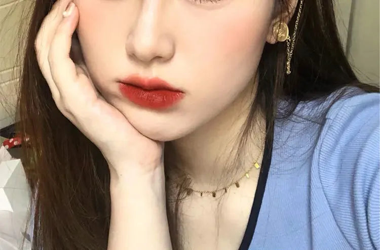 Dyeing Lip Gloss Matte Makeup Moisturizer Liquid Lipstick Waterproof Long Lasting Red Velvet Lip Tint Korean Make Up Cosmetic