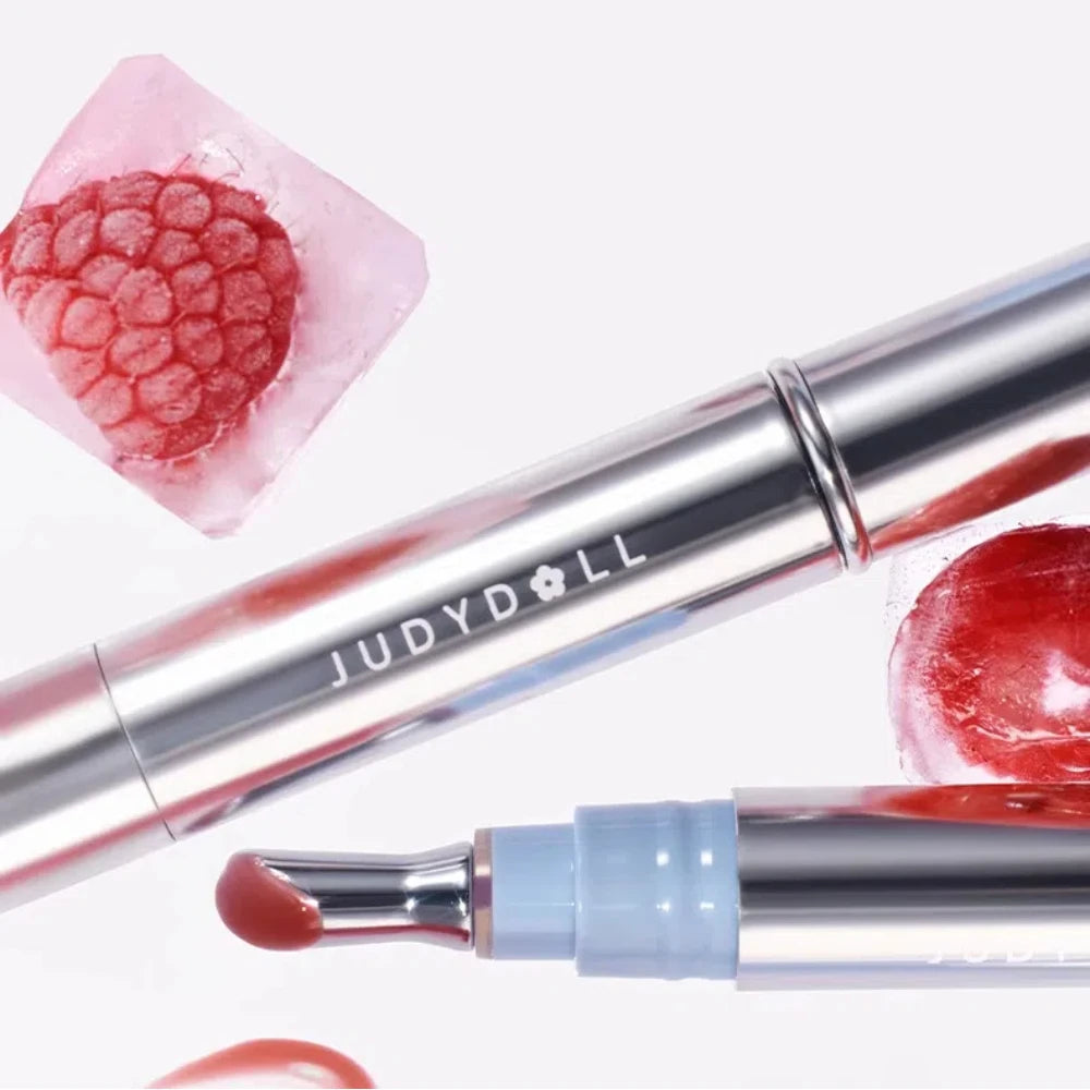 Judydoll Ice Diamond Essence Lip Gloss Oil Mirror Water Light Lip Tint Fading Lip Lines Lipstick Moisturizer Lip Plumping Makeup