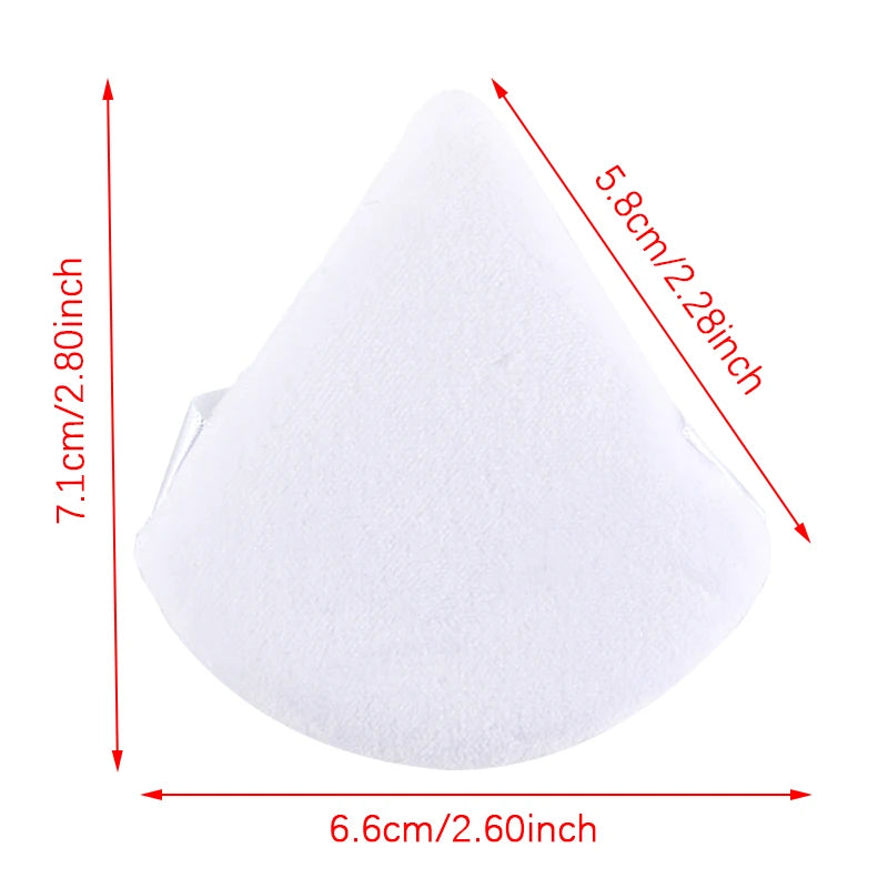 Triangle Velvet Powder Puff 1/2/3/6Pcs Face Mini Make Up Sponges Reusable Washable Cosmetic Eye Beauty Makeup Tool Accessories