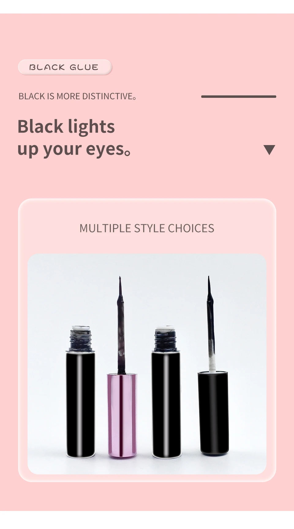 Eyelashes Glue Black & White Waterproof Lash Glue Cosmetics Tools for Mink Lashes