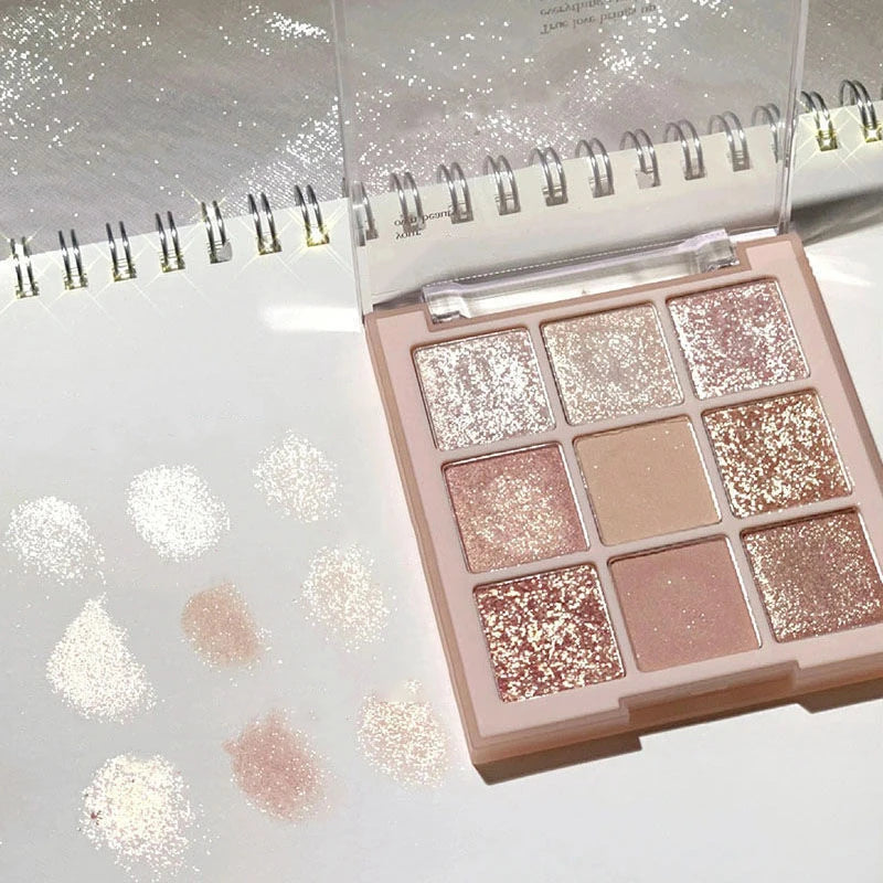 9 Colors All Matte Eyeshadow Palette Eyeshadow Primer Waterproof Glitter Nude Eye Pigment Matte Shimmer Shine Eye shadow Powder
