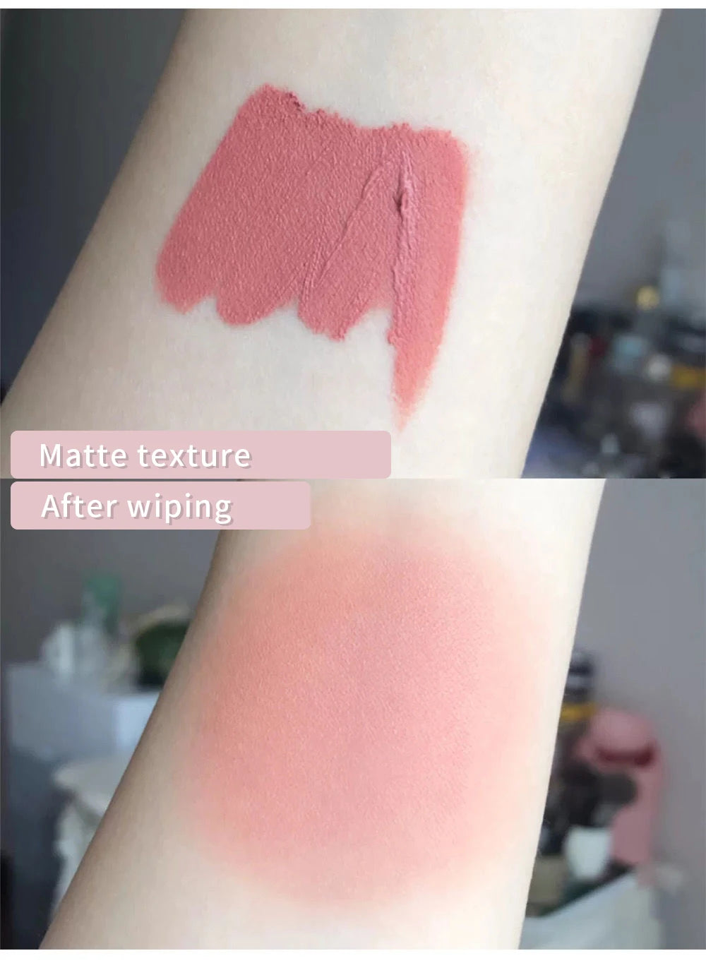 Pink Liquid Blush Eyeshadow Long-acting Waterproof Non-fading Enhance Facial Skin Color Easy-to-color Female Cosmetics