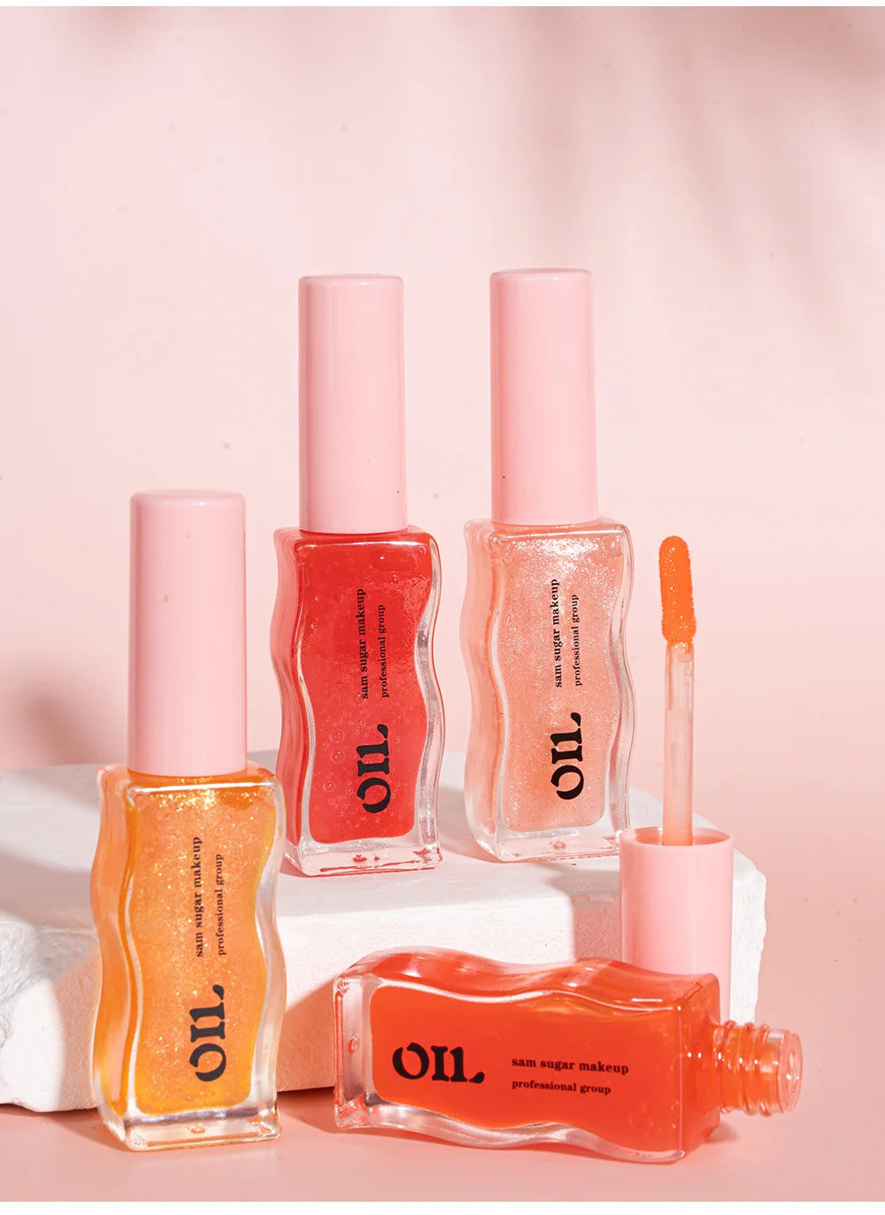 Sheer Pearlescent Mirror Lip Gloss Liquid Lipstick Fruit Honey Infused Lip Oil Reduce Lip Lines Moisturizing Lip Balm Cosmetics