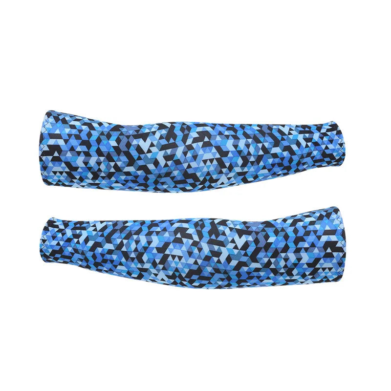 Arm Sleeves Ice Fabric Breathable Quick Dry Running Sportswear Sun UV Protection Long Arm Cover Cycling Arm Sleeves